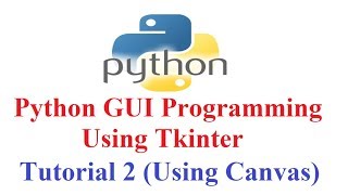 Python GUI Programming using Tkinter 2 Display images and Shapes in canvas [upl. by Niamor]