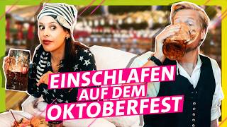 Laute Band und grölende Besucher Schlaf auf dem Oktoberfest ein  Das schaffst du nie [upl. by Ilaw170]