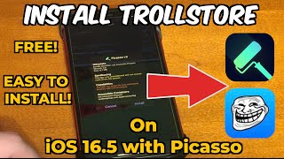 How To Install TrollStore 2 FOR FREE on iOS 165 Picasso [upl. by Kora]