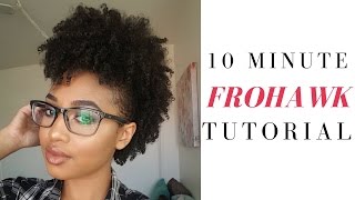 Super Easy Frohawk  Natural Hair  KaaiittheGreat [upl. by Hnahym]