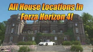 Forza Horizon 4 All House And Castle Locations FH4 All House Locations [upl. by Diogenes781]