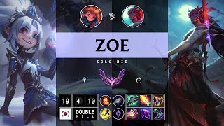 Zoe Mid vs Yone  KR Master Patch 1414 [upl. by Marsh258]