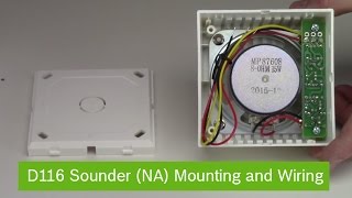 Bosch D116 Sounder NA Mounting and Wiring [upl. by Balac599]