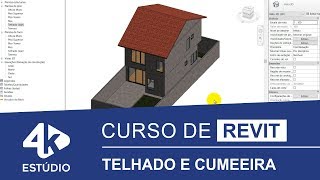 Aula 12  Telhado e Cumeeira no REVIT [upl. by Rossner]