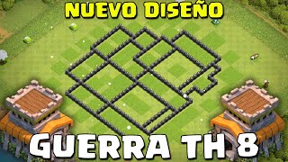 DISEÑO GUERRA TH 8 ANTI DRAGONES  CLASH OF CLANS [upl. by Weisbrodt]