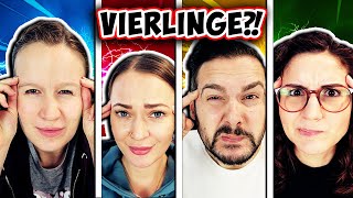 SIND WIR VIERLINGE ODER ZWILLINGE Twin Telepathy Challenge Kaan amp Dania VS Bianca amp Kathi [upl. by Annaehs]