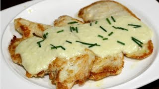 Filetes de pollo en salsa de queso receta rapida y muy facil [upl. by Auqemahs4]