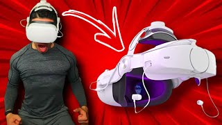 Quest 2 DESTEK QH2 Head Strap with Battery amp Built in Headphones Review  Gameplay [upl. by Heyward704]