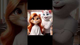 Cat Girls New Hairstyle cat aicat animecatgirl funny cartoon talkingangela [upl. by Luedtke74]