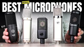 Best BUDGET Microphones For Vocals 2024  AudioTechnica AT2020 Rode NT1A amp Lewitt LCT 440 Pure [upl. by Ddal66]