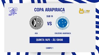 ASA VS CRUZEIRO ARAPIRACA  SUB 14  COPA ARAPIRACA 2024  14112024 [upl. by Nwavahs]