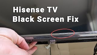 Hisense TV Black Screen Fix  Simple Howto Guide [upl. by Acirne]