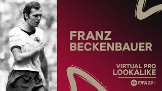 FIFA 23  PRO CLUBS  FRANZ BECKENBAUER 1970 WORLD CUP HEROES CREATION [upl. by Siubhan]