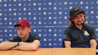 Europe reacts to winning the Ryder Cup w Conor Moore  Golf Channel [upl. by Adnilre]