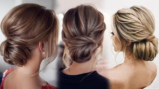 Simple updo for long hair  Bridesmaid hairstyles 2020  Wedding hairstyles that last all day [upl. by Naynek]