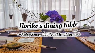 Norikos dining table Rainy Season and Traditional Events [upl. by Nosirrah308]