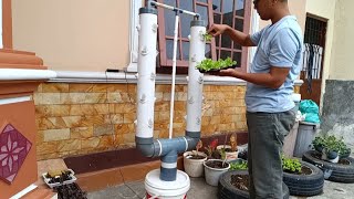 DIY Hydroponic Garden Tower Build using 4quot PVC  Aeroponic system  Vertical Hydroponic system [upl. by Essile]