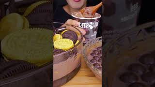 ASRM mukbang eat pastries chocolate desserts [upl. by Urbas916]