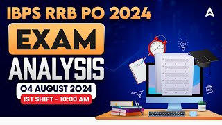 IBPS RRB PO Exam Analysis 2024  RRB PO 1st Shift Analysis  Asked Questions amp Expected Cut Off [upl. by Hum215]