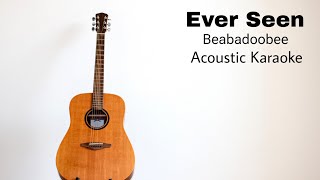 Beabadoobee  Ever Seen Acoustic Karaoke [upl. by Judi]