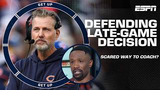 A SCARED way to coach  Foxworth calls out Matt Eberflus for lategame decision vs Packers  Get Up [upl. by Emmey]