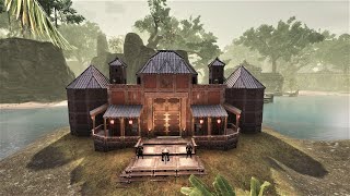 Conan Exiles How to build a Khitan Jungle Fort Time lapse [upl. by Borszcz]