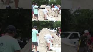 South Carolinians line up for sandbags as Hurricane Debby continues on its path [upl. by Atiuqat]