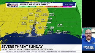 WEATHER AWARE Storms for Joe Cain Day [upl. by Eilrebmik65]