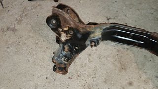 Removing rusted out KSubframe on 2010 Ford Escape 2010 fordescape framework rust [upl. by Naot]