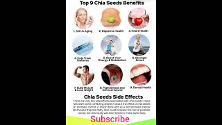 Top 9 Chia Seeds Benefits And Side Effects [upl. by Erdnoed]