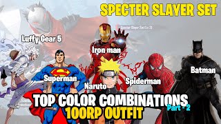 Best Color Combinations for A1 Royal Pass outfit  100 RP Outfit  Specter Slayer Set  Part 2 BGMI [upl. by Negrom]