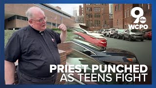 Cincinnati priest describes coming facetoface with youth violence downtown [upl. by Aime]