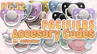 PACIFIER Accessory CODES for Berry AVEnue Bloxburg PT12 roblox bloxburg berryavenue brookhaven [upl. by Blossom]