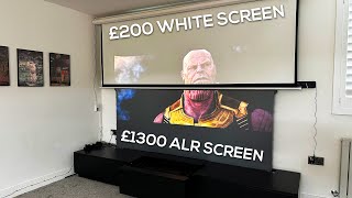 Projector White Screen vs ALR Screen  YOU NEED TO KNOW THIS [upl. by Atiken94]