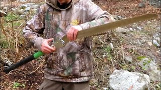 Silky Katanaboy 650 Folding Saw Test [upl. by Ytsim]