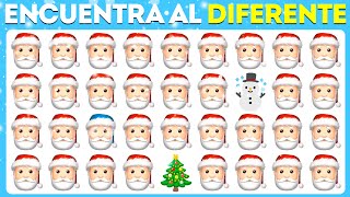 Encuentra el Emoji Diferente 🤓  Edición Navideña 🎅 [upl. by Cutter]