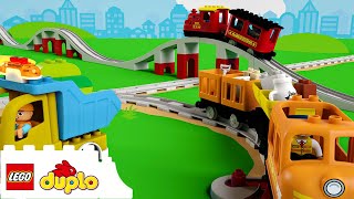 All Aboard the Train Song  More Nursery Rhymes  Learning For Toddlers  LEGO DUPLO [upl. by Gothart117]