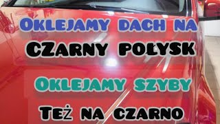 Oklejamy dach na czarny połysk w Mercedesie i przyciemniamy szybykamperekbajerek [upl. by Lessirg]