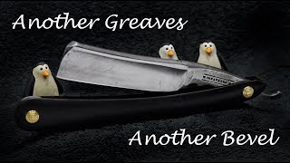 Straight Razor Honing  Bevel Setting a Reground Greaves [upl. by Adeehsar]