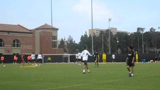 Cristiano Ronaldo Takes A Shot On Iker Casillas In Real Madrid Training [upl. by Nedla]