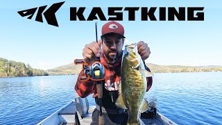 Smallmouth and Lake Trout on the KASTKING Kestrel Elite Mag BFS  Unboxing and Review [upl. by Yarahs]