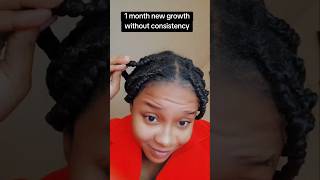 1 month new growth fasthairgrowth haircare organic naturalhair hairgrowthproducts viral fyp [upl. by Ayahc]