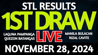 Stl Result Today 1st draw November 28 2024 STL Batangas Live [upl. by Filomena631]