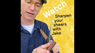 Shear Sharpening Demonstration with Jake Hobson Niwaki [upl. by Asihtal]