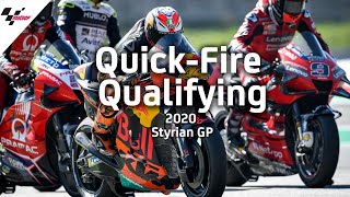 Quick  Fire Qualifying  2020 Styrian GP [upl. by Nekal]