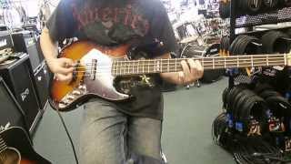 ESP ltd J204 Jazz Bass Demo ASC Music [upl. by Adigirb542]