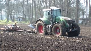 Fendt 930 m Miststreuer und m Pflug [upl. by Idolah]