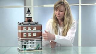 Town Hall  LEGO Creator  Designer Video 10224 [upl. by Adnirolc]