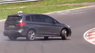 BIG BMW 2er Gran Tourer DRIFT amp Skills Nordschleife Nürburgring Touristenfahrten almost crash [upl. by Frederique172]