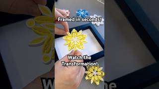 How to Frame a Quilled Snowflake  Quick and Easy  Christmas Ornaments  Paper Quilling Snowflake [upl. by Aneda279]